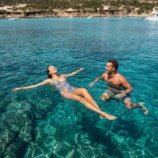 On board the Blue Lagoon cruise