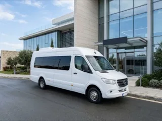 Corporate transport minibus in Cyprus