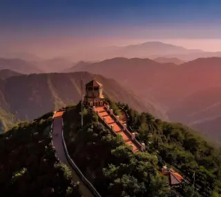 Throni tis Panagias viewpoint in the Troodos Mountains, Cyprus