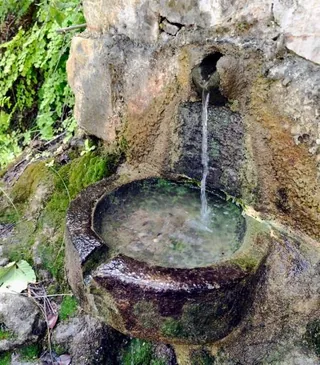 The grotto at the Baths of Aphrodite in Akamas